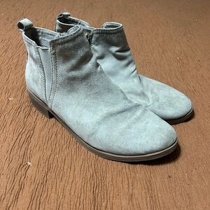 Beige Suede Ankle Boots